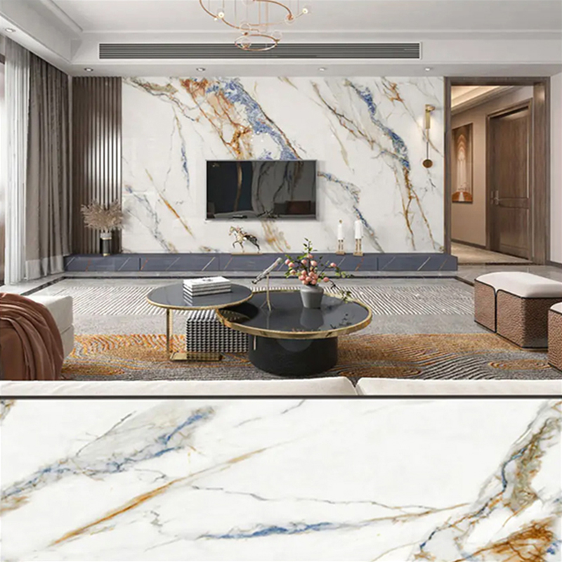 1220×2800mm UV Coated PVC Marmor Sheet for Furniture and Cabinetry Lightweight and Durable Decoration Laminated Plastic Wall panel