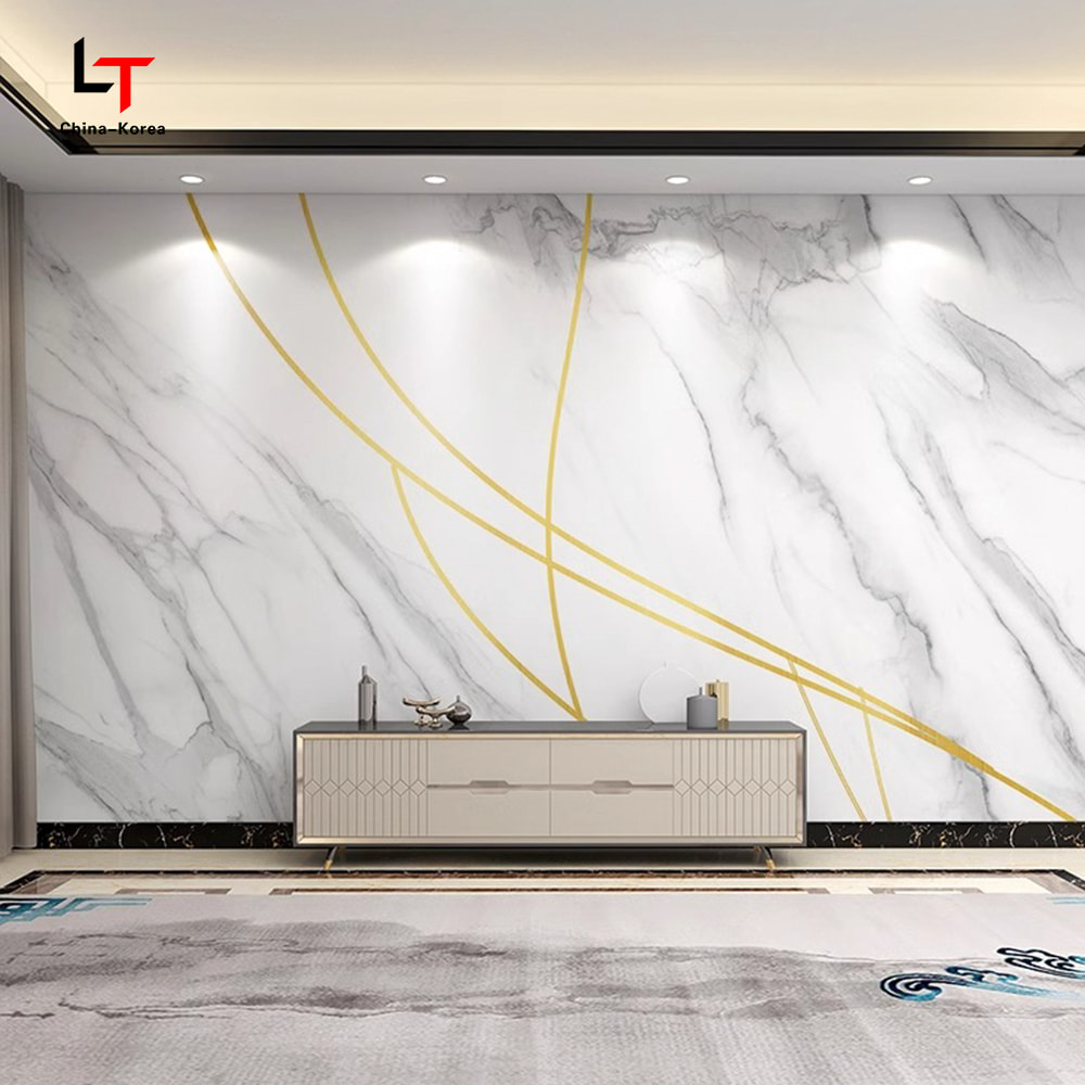 1220×2440mm PVC Carbon Crystal Panel Waterproof Fireproof Decorative Wall Cladding for Indoor Outdoor with UV Coating