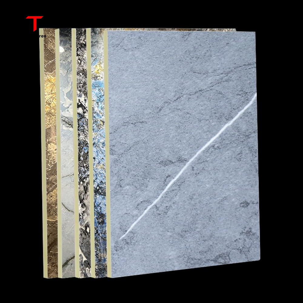 1220×2440mm PVC Carbon Crystal Panel Waterproof Fireproof Decorative Wall Cladding for Indoor Outdoor with UV Coating