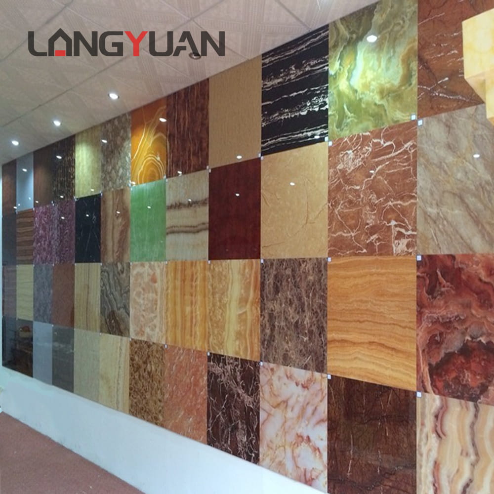 1220mm×2440mm SPC Wall Panel Bathroom Wall Board Waterproof and Flamma Retardant Eco-friendly Interior UV Decorative Panels