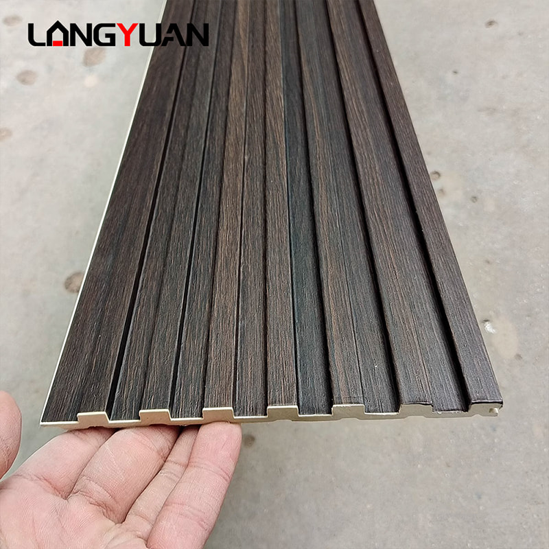 Lignum Naturale Decorative Compositum Plastic Wpc Pvc Interior Cladding Fluted Wall Panels Boards for Indoor