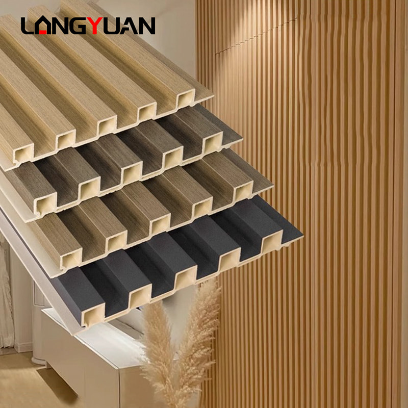 Lignum Naturale Decorative Compositum Plastic Wpc Pvc Interior Cladding Fluted Wall Panels Boards for Indoor