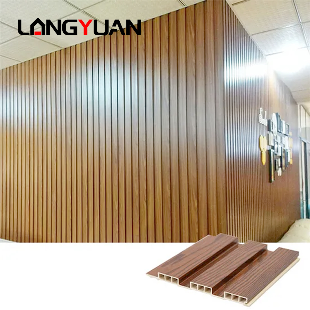 Indoor WPC Wall Panel Wood Plastic Compositum Wall board Cladding Waterproof Soundproof and Fireproof for Gym Application Home Interior Decoration