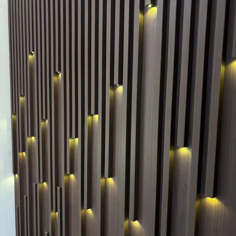 Modern Interior Luminous Grille Wall Panels Israel Starry Sky Design Waterproof WPC & Plastic for Outdoor & Household