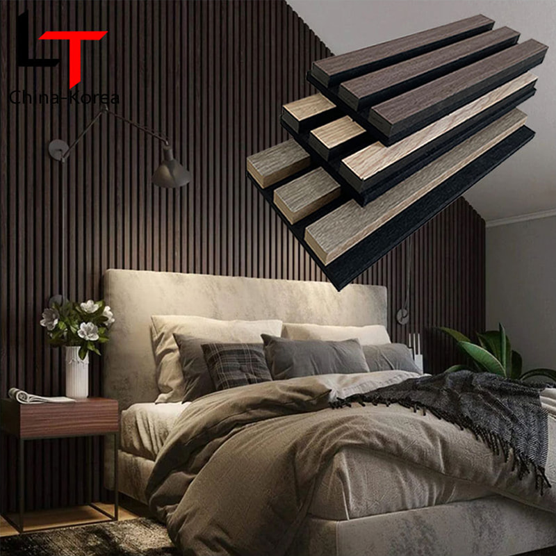 Modern Interior WPC Acoustic Wall Panels Decorative Interlocking Design Soundproof Fireproof Sound-Absorbing Exterior Grille Grade