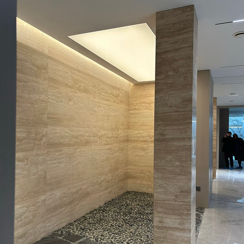 Fireproof Tile Veneer Faux Interior Bendable Moft Wall Cladding Travertine Artificialis Flexibilis Mollis Stone Wall Panels