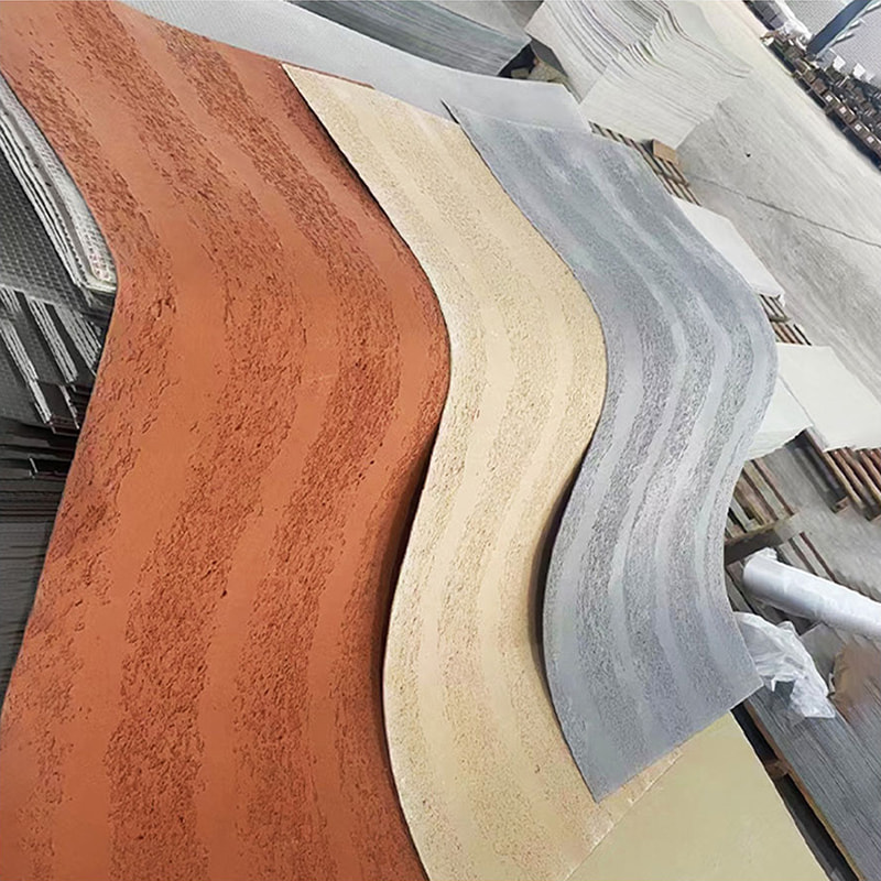 Ignis Design Fireproof Wall Panels Nova Materialis Mollis Lapis Flexibilis MCM Tegulas Linear Stone Wall Covering