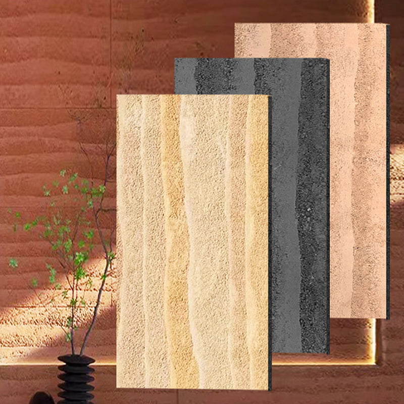 Ignis Design Fireproof Wall Panels Nova Materialis Mollis Lapis Flexibilis MCM Tegulas Linear Stone Wall Covering