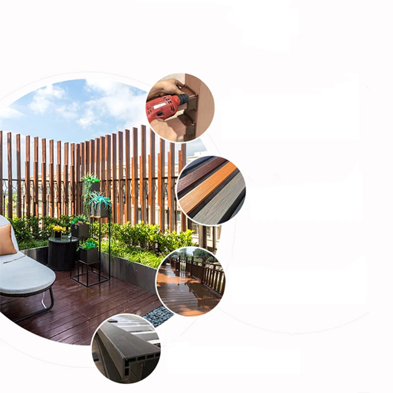 Snap in DIY Solum Outdoor IMPERVIUS Wpc Patio composita Engineered Tabulatum Interlocking Decking Tile tabulis