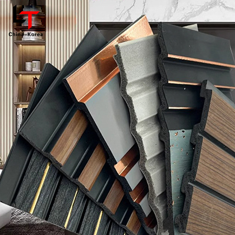 Decorative Waterproof Ps Wall Panel Color New Types Indoor Baseboard Leather Polystyrene Graphic Design Modern Customized Color