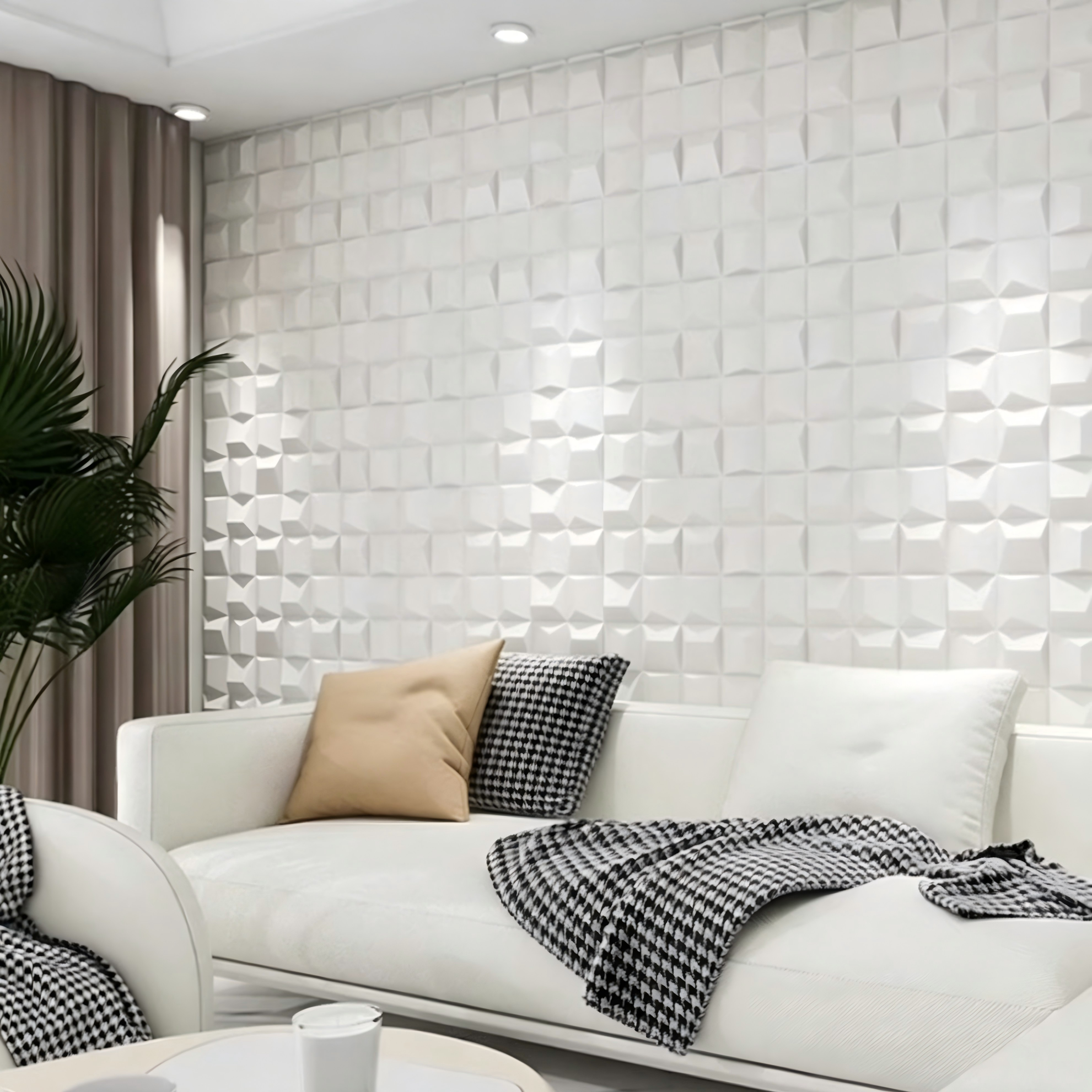 PU Geometrica Wall Panels: Celeriter crea 3D Accent muros